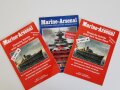 3 Ausgaben "Marine Arsenal," alle leicht gebraucht