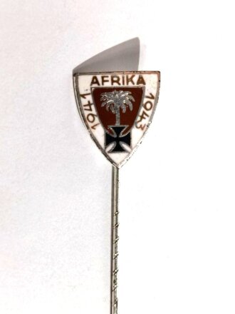 Deutschland nach 1945, emaillierte Anstecknadel "Afrika 1941 1943"