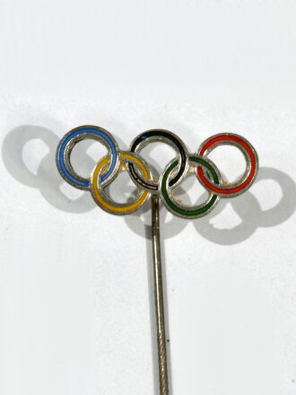 Olympiade 1936, Olympische Ringe als Anstecknadel, Breite...