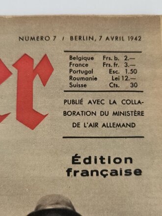 Der Adler Edition francaise "Intermede en Afrique", 17. November 1942
