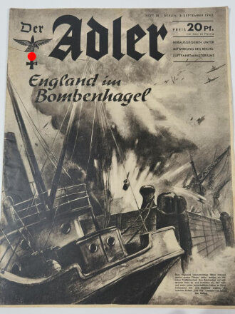 Der Adler "England im Bombenhagel", 3. September 1940