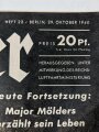 Der Adler "Heute Fortsetzung: Major Mölders erzählt sein Leben", 29. Oktober 1940