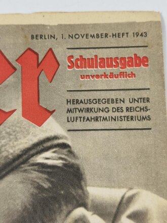 Der Adler Schulausgabe "Entscheidende Minuten", 1. November-Heft 1943