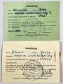 Verband der heimkehrer, Kriegsgefangenen und Vermißtenangehörigen Deutschlands, Ehrennadel für 30 und 35 Jahre Mitgliedschaft, jeweils mit Urkunde