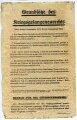 USA/England 2. Weltkrieg, "Safe Conduct - Passierschein", Flugblatt US/GB-ZG90K-1944, stark gebraucht