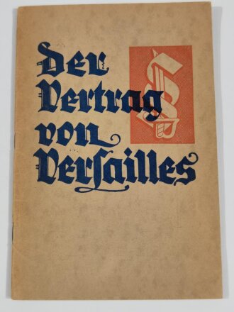 "Der Vetrag von Versailles", datiert 1933 30...