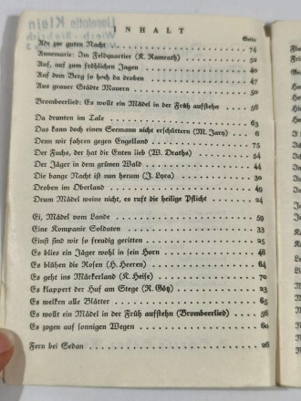Das zweite neue Soldaten-Liederbuch, Textbuch mit...