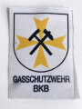 Ärmelabzeichen Feuerwehr " Gasschutzwehr BKB"