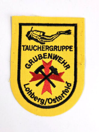 Ärmelabzeichen Feuerwehr , Grubenwehr Tauchergruppe Lohberg / Osterfeld