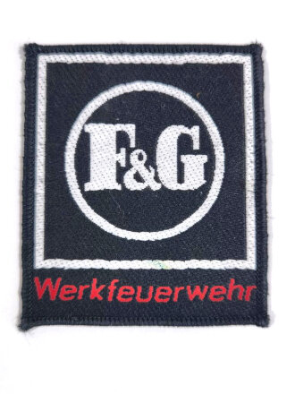 Ärmelabzeichen, Werkfeuerwehr F&G