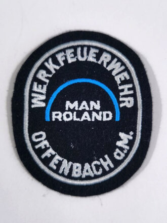 Ärmelabzeichen, Werkfeuerwehr MAN Roland, Offenbach a.M