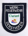 Ärmelabzeichen, Werkfeuerwehr Clariant, Gersthofen