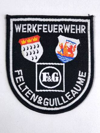 Ärmelabzeichen, Werkfeuerwehr F&G, Felten & Guilleaume