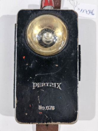 Taschenlampe "Pertrix 676" Originallack, Funktion nicht geprüft