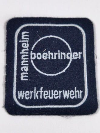Ärmelabzeichen Werkfeuerwehr Boehringer Mannheim