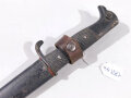 1.Weltkrieg, Grabendolch für Offiziere,  Variante Klinge mit Hohlkehle. Ungereinigt, Originallack
