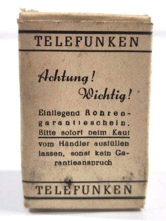 Röhre RV12 P2000 in der originalen Umverpackung, Wehrmacht, Funktion nicht geprüft