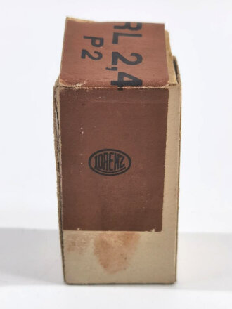 Original verpackte Röhre RL 2,4 P2 der Wehrmacht, Funktion nicht geprüft