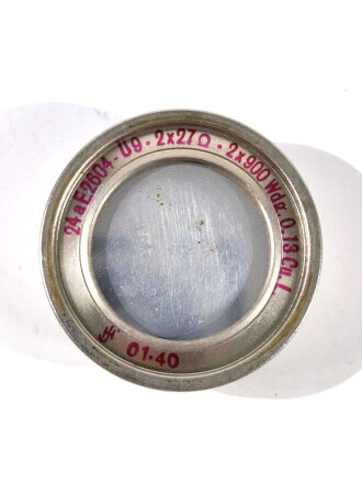 Fernhörerkapsel zum Feldfernsprecher 33 datiert 1940, Funktion nicht geprüft