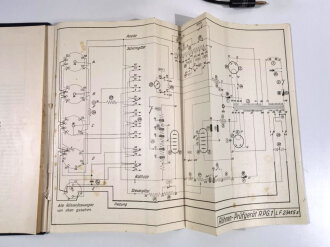 Luftwaffe Röhrenprüfgerät RPG1, Ln 25520. Originallack, mit Zubehör ( der Stecker sicherlich neuzeitlich ergänzt ), ungereinigtes Stück. Funktion nicht geprüft