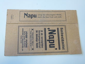 Verpackung " Napu" Handwaschmittel 1940, Neuwertig