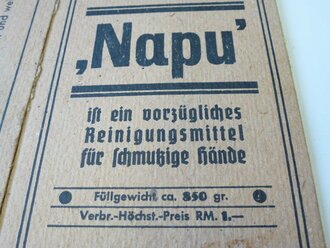 Verpackung " Napu" Handwaschmittel 1940, Neuwertig