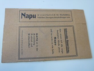 Verpackung " Napu" Handwaschmittel 1940, Neuwertig