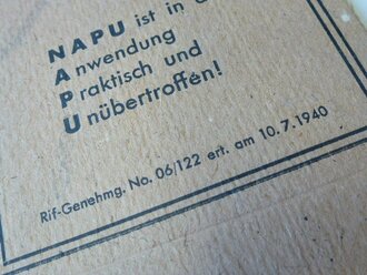 Verpackung " Napu" Handwaschmittel 1940, Neuwertig