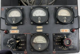 Luftwaffe, Prüf Messgerät PM.2. Originallack, die Skalen wohl im laufe der Zeit angepasst, Funktion nicht geprüft