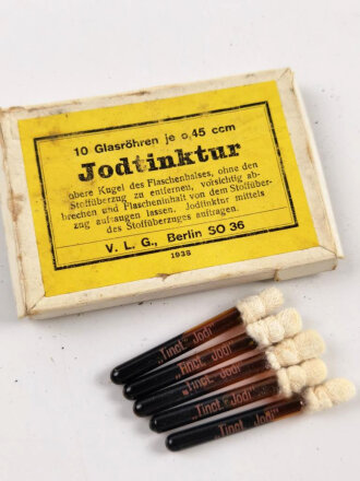 Pack "Jodtinktur" datiert 1938, nur für...