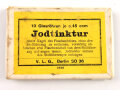 Pack "Jodtinktur" datiert 1938, nur für DEKORATIONSZWECKE
