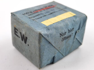 Pack " 100g entfettet Watte" datiert 1937,...