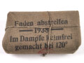 Verbandpäckchen kleines Modell datiert 1938 ,  gehört so unser anderem in Verbandkästen der Wehrmacht und des Luftschutz