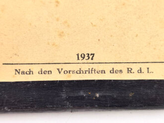 Originaler Block "25 Stück Wundzettel für Kampfstofferkrankte" datiert 1937