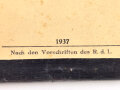 Originaler Block "25 Stück Wundzettel für Kampfstofferkrankte" datiert 1937