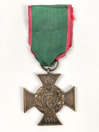 Anhalt, Friedrich Kreuz 1914 2.Klasse am Band für...