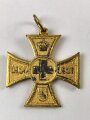 Baden,  Kreuz für freiwillige Kriegshilfe 1914 - 1916, Zink vergoldet