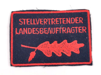 Feuerwehr Ärmelabzeichen " Stellvertretender Landesbeauftragter " bei der Feuerwehr, Rückseitig mit Kleberesten