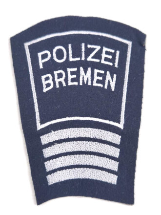 Ärmelabzeichen der Polizei Bremen " Polizei- Hauptmeister "