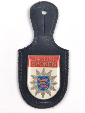 Brustanhänger Polizei Hessen " English Spoken "