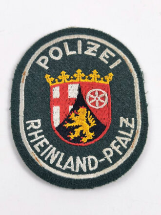 Ärmelabzeichen Polizei Rheinland- Pfalz " Schutzpolizei " Rückseitig mit Kleberesten