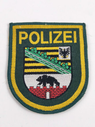 Ärmelabzeichen Polizei Sachsen- Anhalt für das...