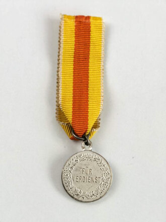 Baden, Minatur  Silberne Verdienstmedaille 1916-1918, 16mm, am Band