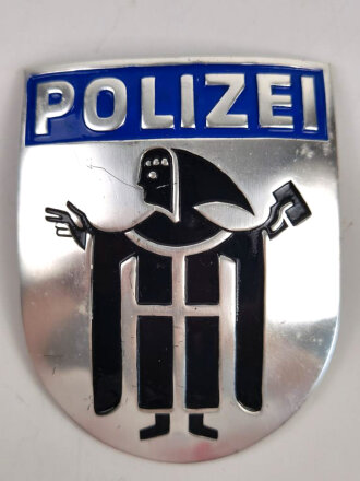 Polizei Bayern, Motorradhelmabzeichen bis 1966, Höhe 89mm