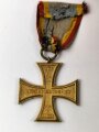 Mecklenburg-Schwerin Militärverdienstkreuz 2. Klasse 1914, Buntmetall vergoldet, an Band