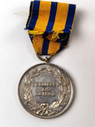 Schwarzburg-Rudolstadt-Sonderhausen Gemeinsam,  Silberne Medaille Verdienst im Kriege 1914, am Band