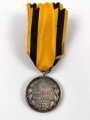 Württemberg,  Silberne Militärverdienstmedaille König Wilhelm II. 1892 - 1918, am Band