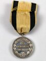 Württemberg,  Silberne Militärverdienstmedaille König Wilhelm II. 1892 - 1918, am Band