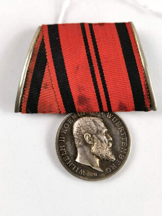 Württemberg, silberne Verdienstmedaille 1892 " Dem Verdienste", an Einzelspange
