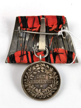 Württemberg, silberne Verdienstmedaille 1892 " Dem Verdienste", an Einzelspange